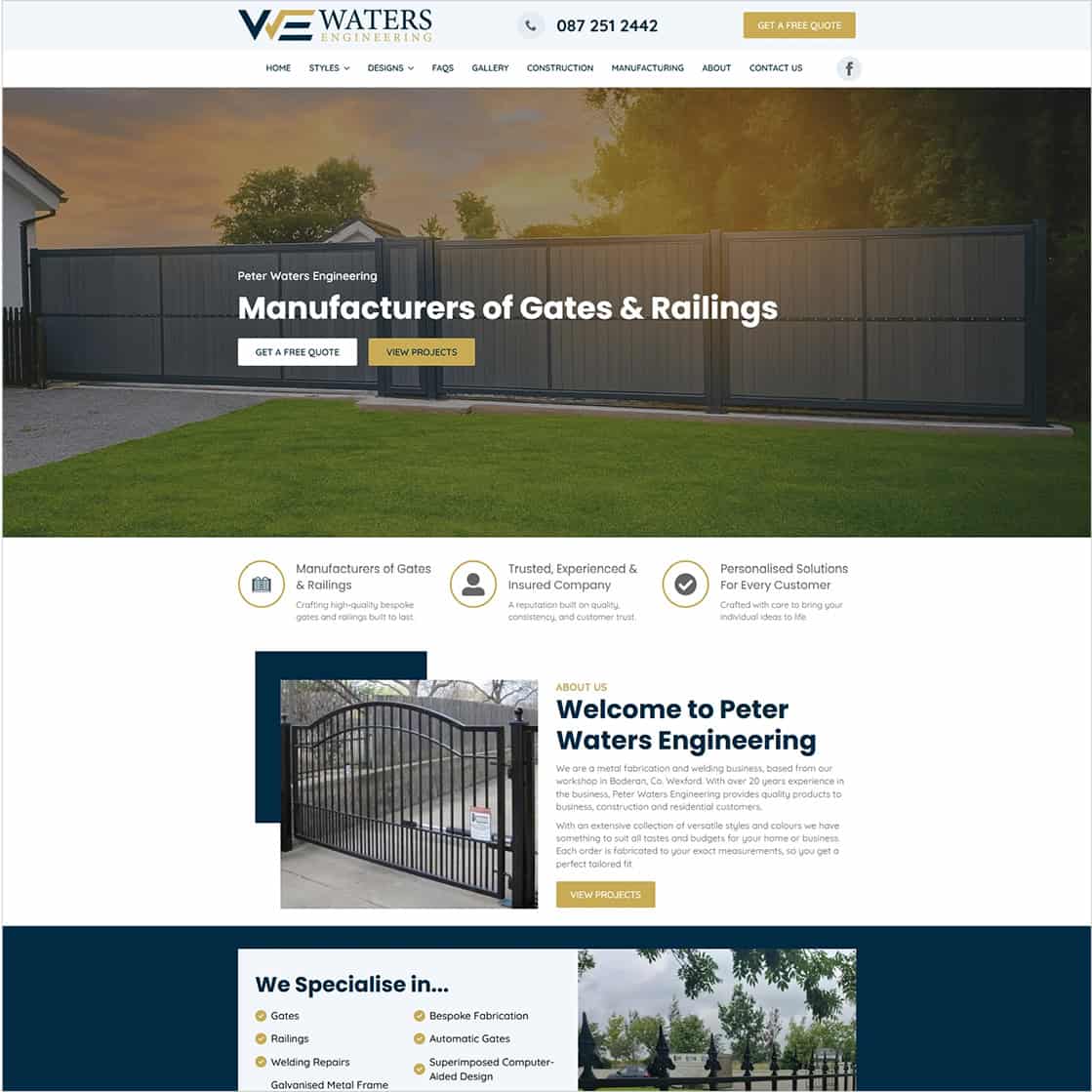 Waters Engineering Website Launch: A Practical Case Study in Better Quote Enquiries